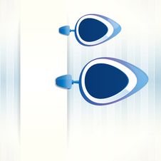 Abstract Vector Background With Vertical Banner Abstract Vector Background With Vertical Banner