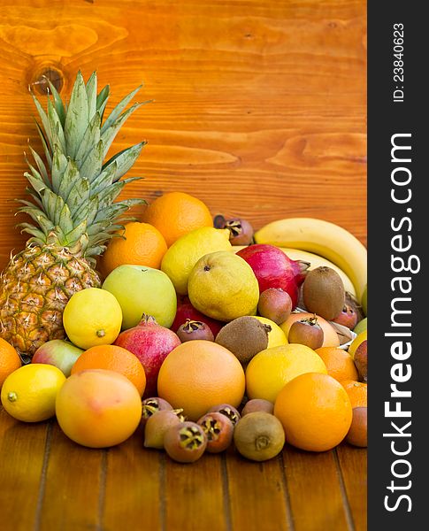 Fresh organic fruits on the table