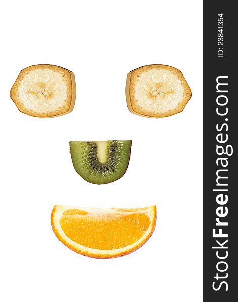 Fruit smiling face