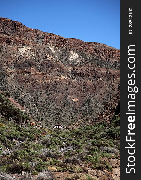 Small Old Chapel Between The Slopes Of The Teide V