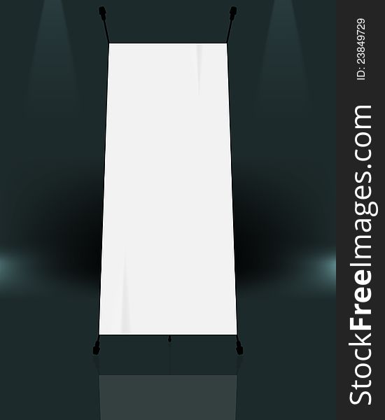 Eps10 vector blank standee background. Eps10 vector blank standee background