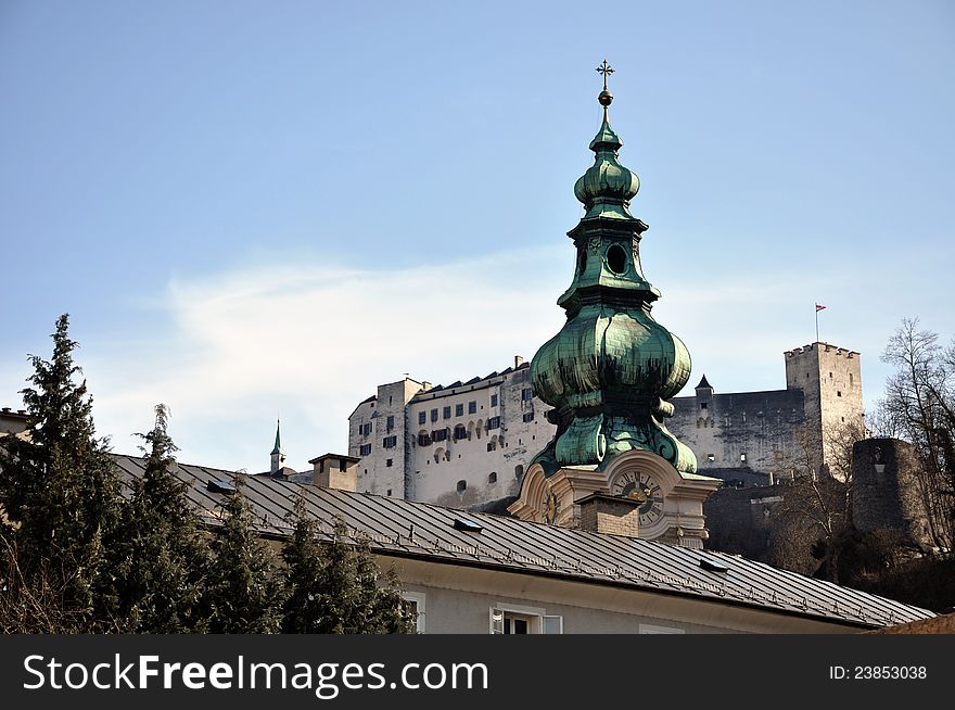 Salzburg Church Tower, Austria