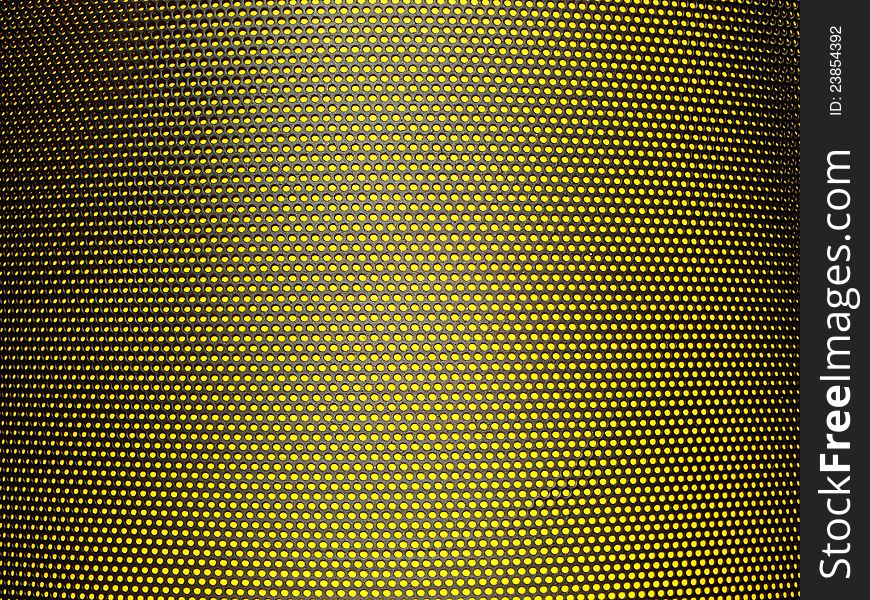 Black metal texture with yellow background