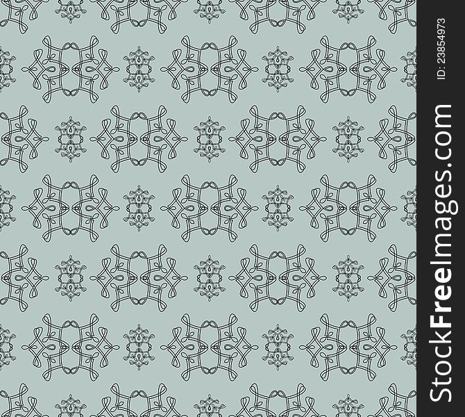 Seamless background pattern with calligraphic ornaments, vector file available. Seamless background pattern with calligraphic ornaments, vector file available