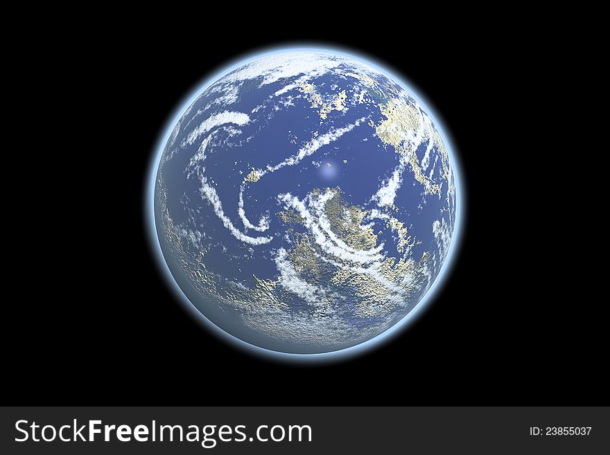 Earth Model With Black