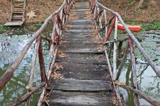 Old Wooden Bridge. Stock Photos Old Wooden Bridge. Stock Photos