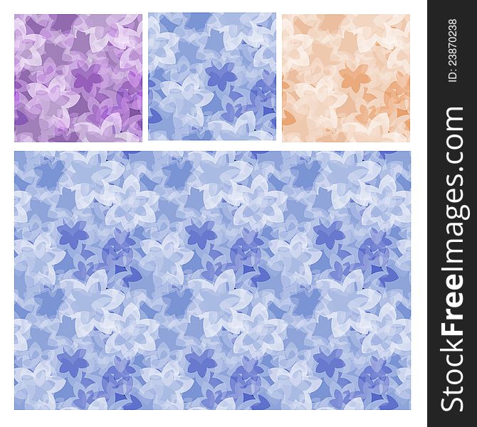 Seamless texture with transparent flowers. Seamless texture with transparent flowers