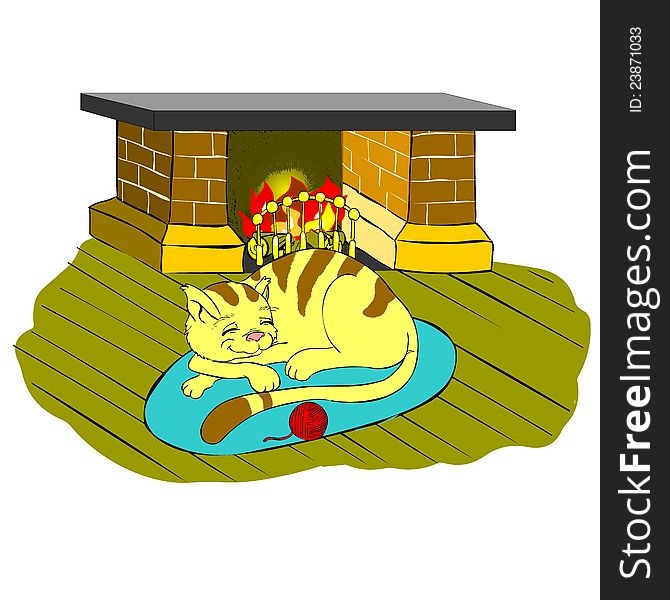 Funny illustration of a lovely cat sleeping. Perfect for children pics, kindergarden, banners, web based designs or even t-shirts. Also available as Adobe Illustrator (AI) format. Funny illustration of a lovely cat sleeping. Perfect for children pics, kindergarden, banners, web based designs or even t-shirts. Also available as Adobe Illustrator (AI) format.