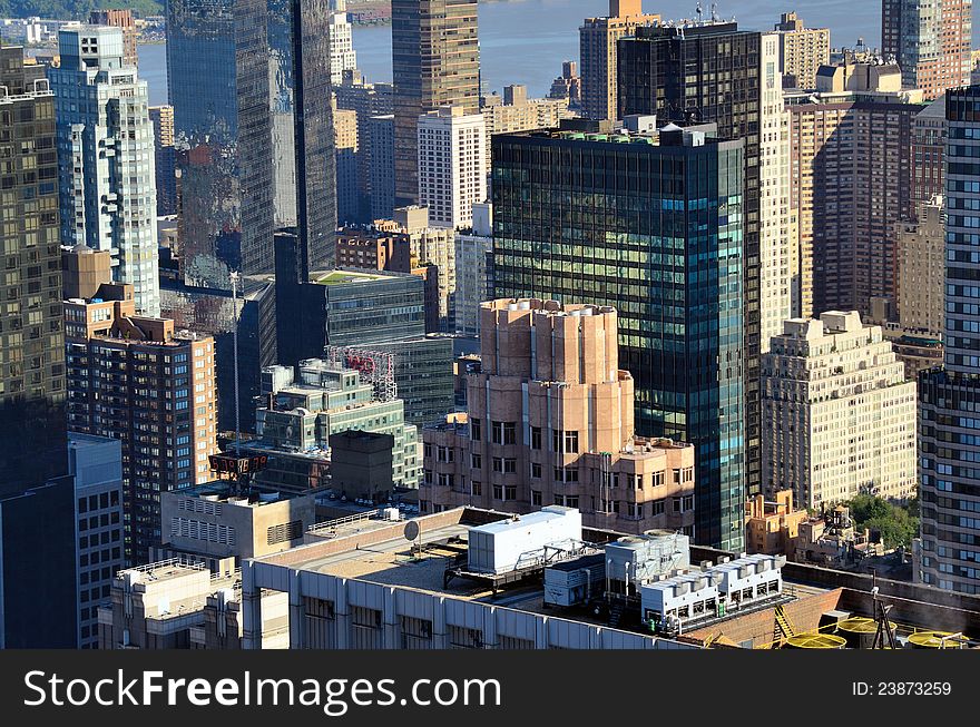 Landmark architecture in midtown Manhattan. Landmark architecture in midtown Manhattan