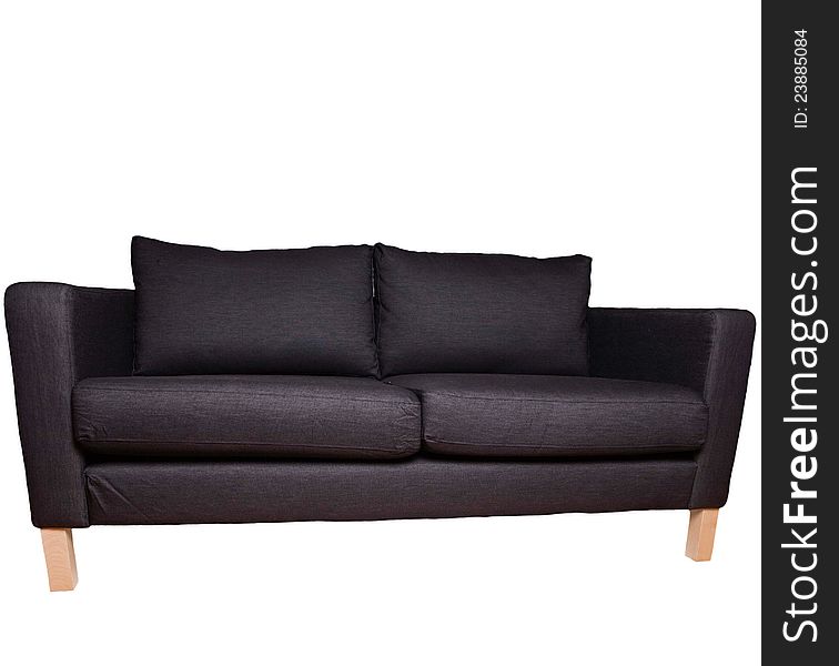 Single sofa isolated on white background