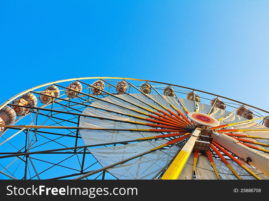 Ferris Wheel On A Sunrise