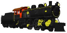 1800 S Steam Locomotive With Coal Car Royalty Free Stock Photo 1800 S Steam Locomotive With Coal Car Royalty Free Stock Photo