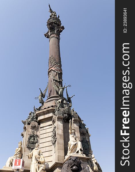 Colon Statue located in Barcelona, Spain. Colon Statue located in Barcelona, Spain