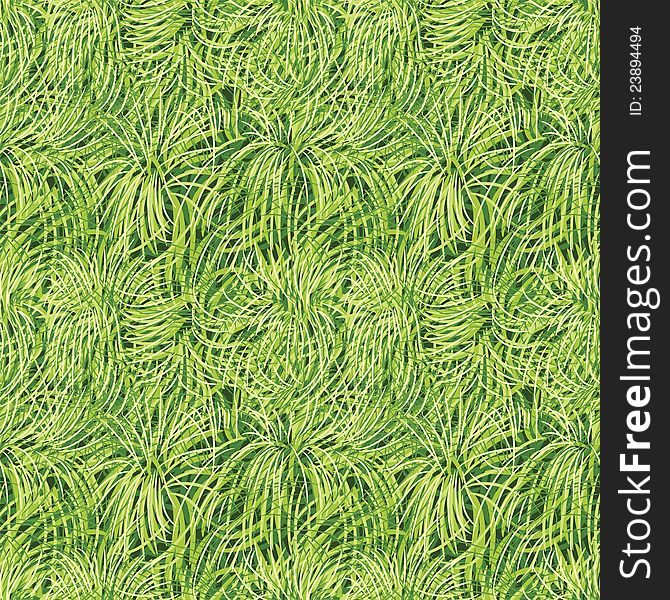 Seamless pattern - green grass, the top view. Seamless pattern - green grass, the top view