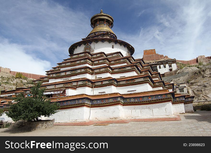 Buddhist monastery in Tibet