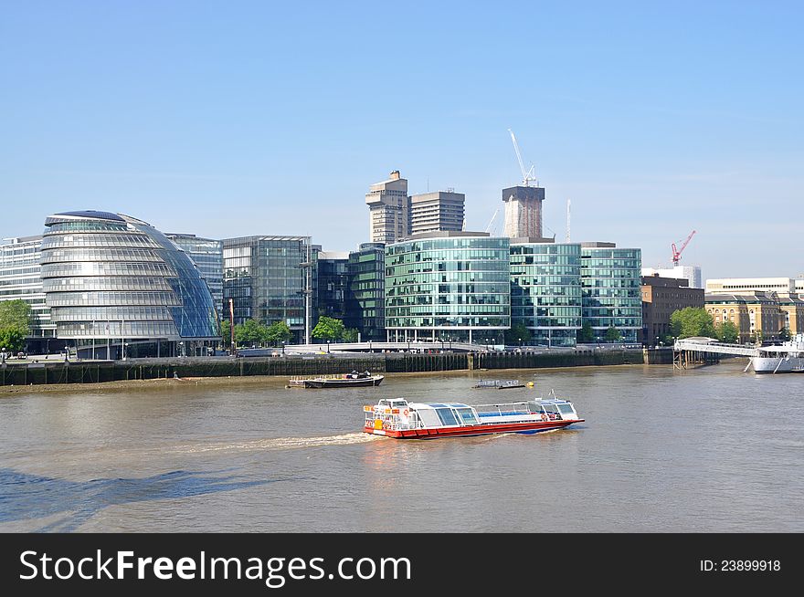 The river Thames in London