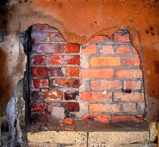 Brick Wall And Rust Stock Image Brick Wall And Rust Stock Image