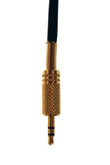Gold-plated Audio Jack Royalty Free Stock Photos Gold-plated Audio Jack Royalty Free Stock Photos