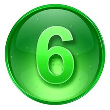 Number Six Icon. Stock Images