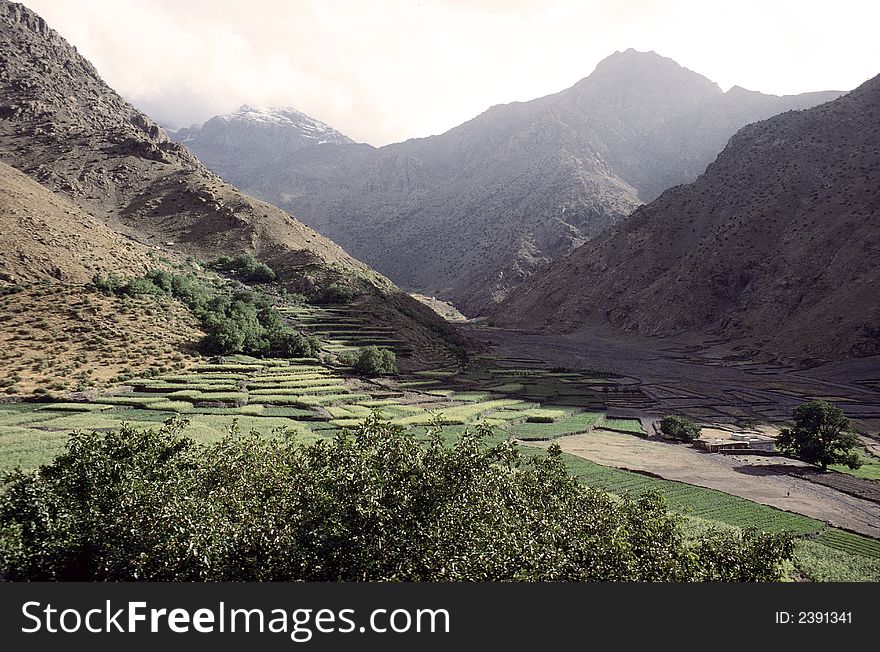 High atlas mountains morocca africa