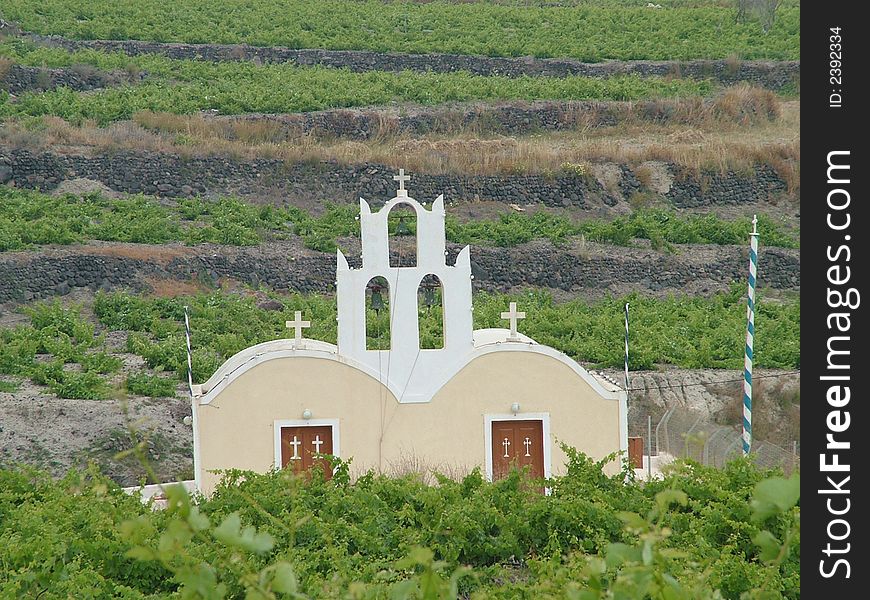 A Village Chruch on the Island of Santorin