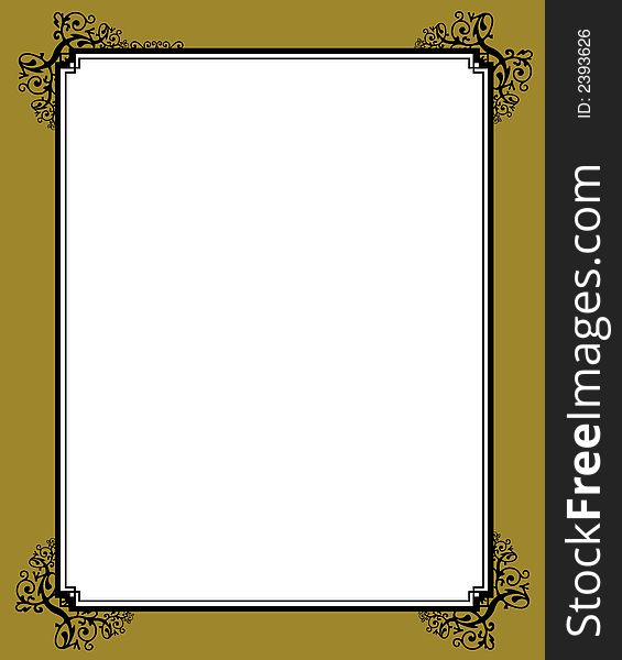Decorative Frame With Clipping