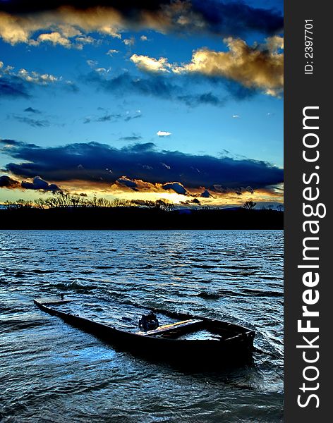 A fast river sinks all who hesitates to go, all who wait too much. A sinking boat is a metaphor for time, age and danger maybe. A fast river sinks all who hesitates to go, all who wait too much. A sinking boat is a metaphor for time, age and danger maybe.