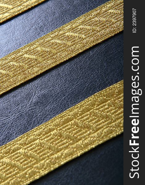 Cover with elite gold ribbon. Cover with elite gold ribbon
