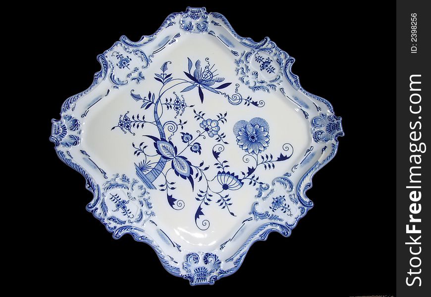 China decorated in the so called onion pattern is Czech folklore. China decorated in the so called onion pattern is Czech folklore.