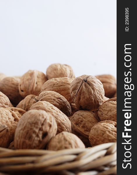 Walnuts on the basket