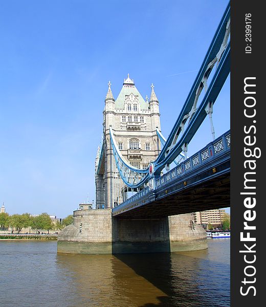 An image of Tower Bridge over the river Thames in Central London. An image of Tower Bridge over the river Thames in Central London.