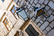 Street Lamp In Dubrovnik. Royalty Free Stock Photo