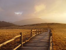 Sunrise Road Royalty Free Stock Images Sunrise Road Royalty Free Stock Images