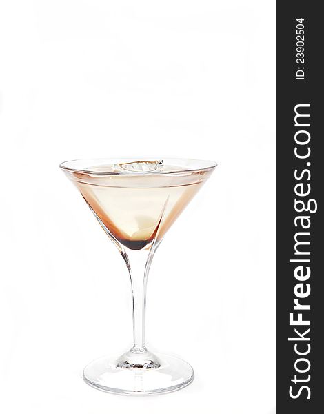 A carafe of cocktail isolated on white back ground