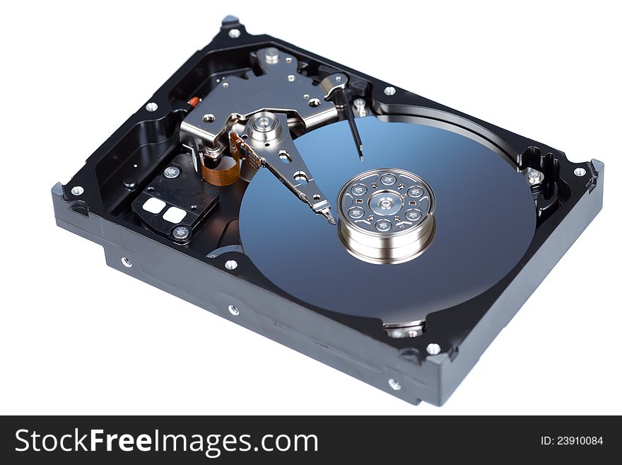 Disassemled Hard Disc Isolated