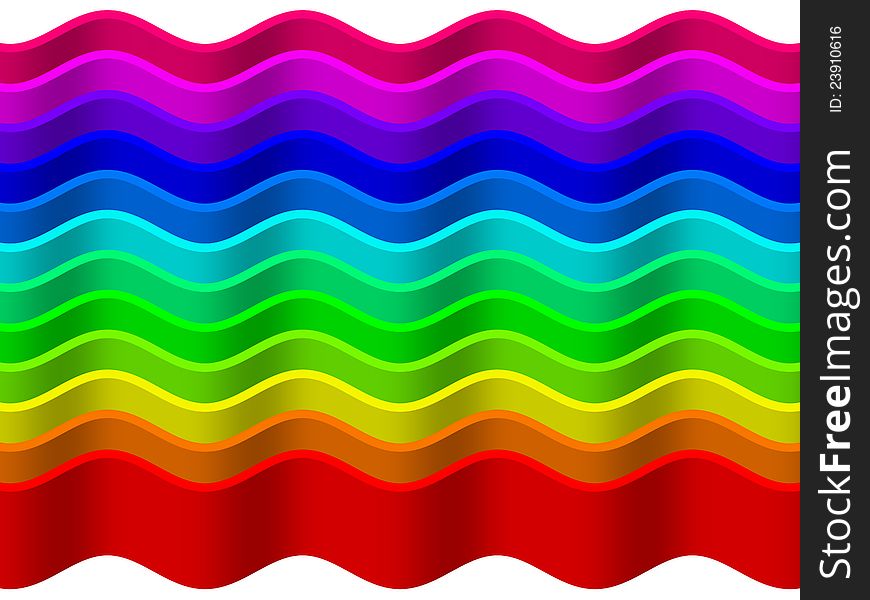 Background with rainbow wave. There are all primary colors. Background with rainbow wave. There are all primary colors.