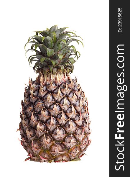 Ripe pineapple isolated on white. Ripe pineapple isolated on white