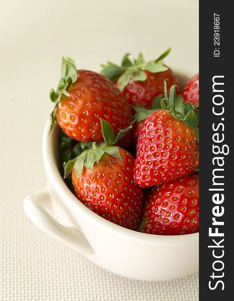 Strawberries In Bowl