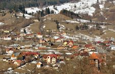 Snowy Village Stock Image Snowy Village Stock Image
