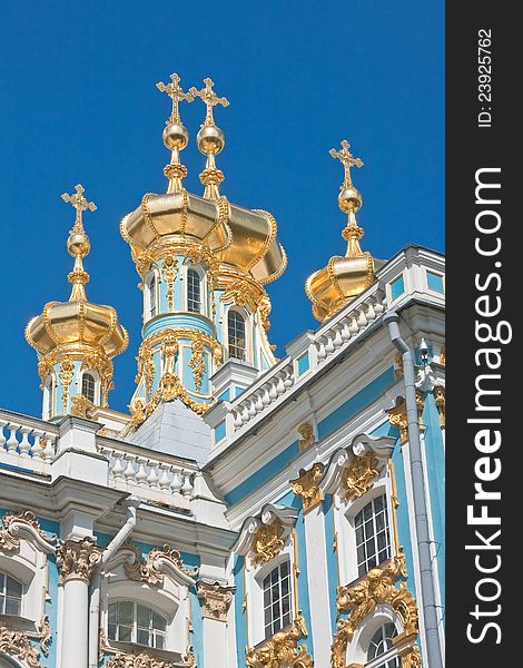 The Catherine Palace, Town Tsarskoye Selo, Russia