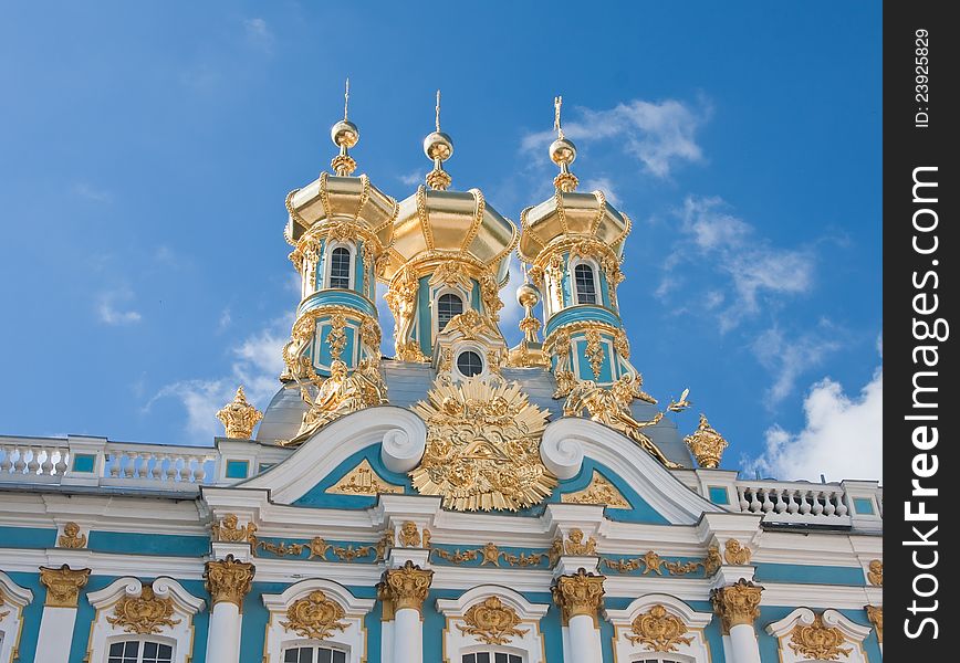 The Catherine Palace, Town Tsarskoye Selo, Russia