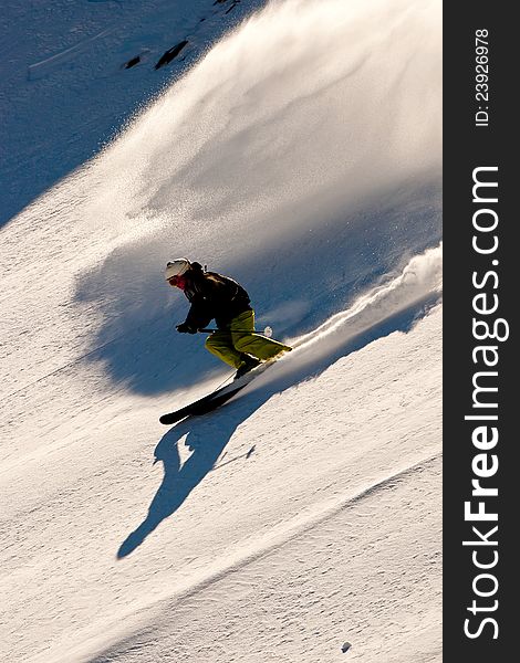 Freeride in Caucasus mountains