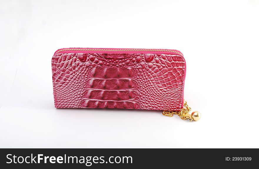 Pink woman purse