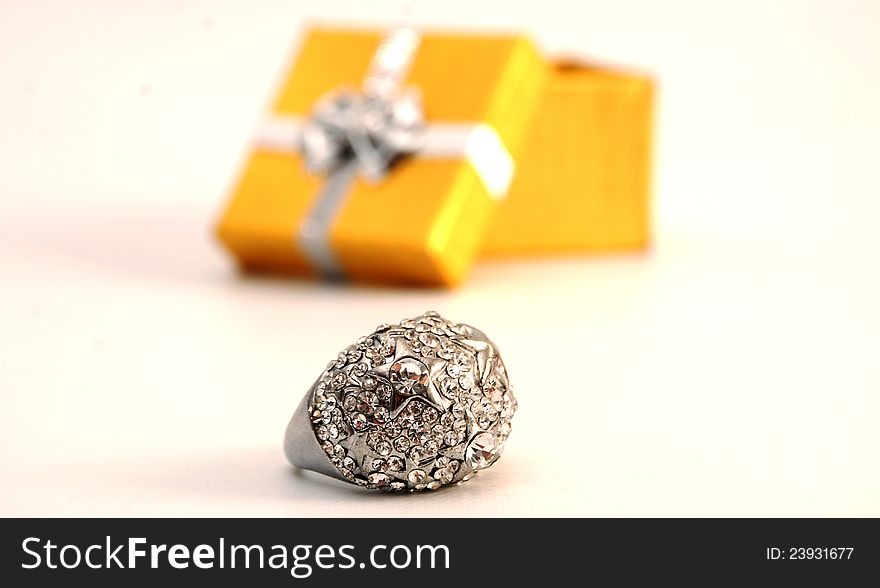 Picture of a silver ring. Picture of a silver ring