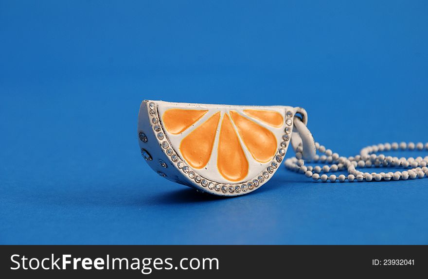 Picture of a Orange Necklace with gems