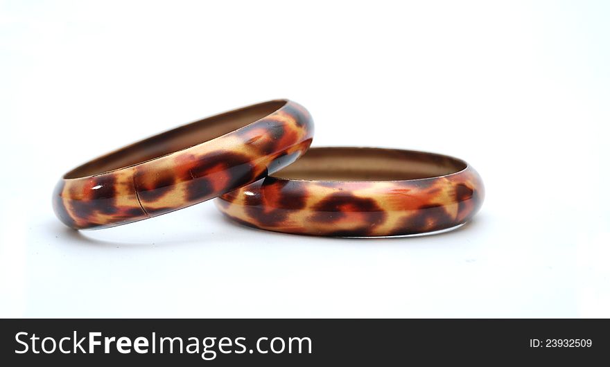 Pic of pair of brown bracelets