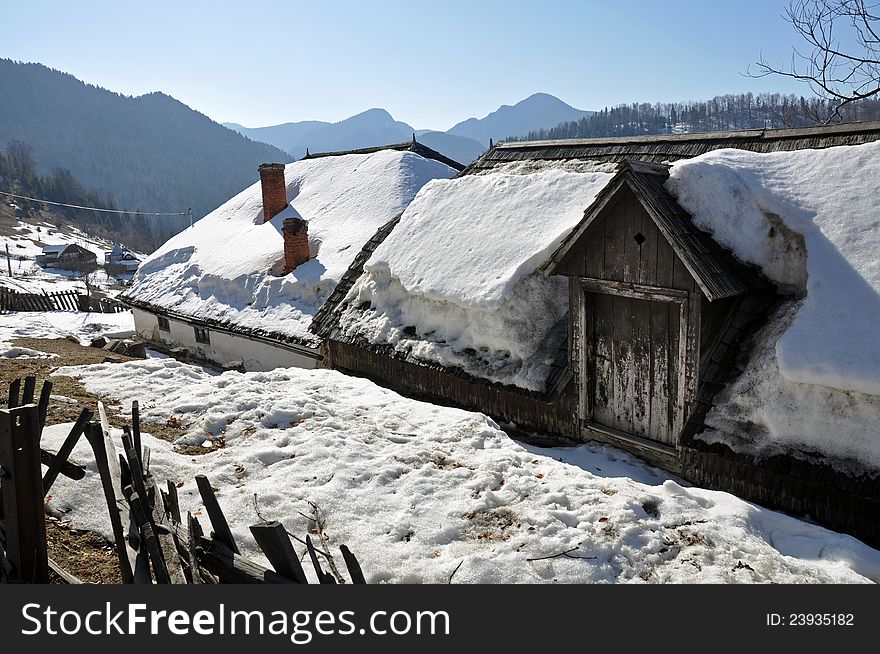 House Winter Snow