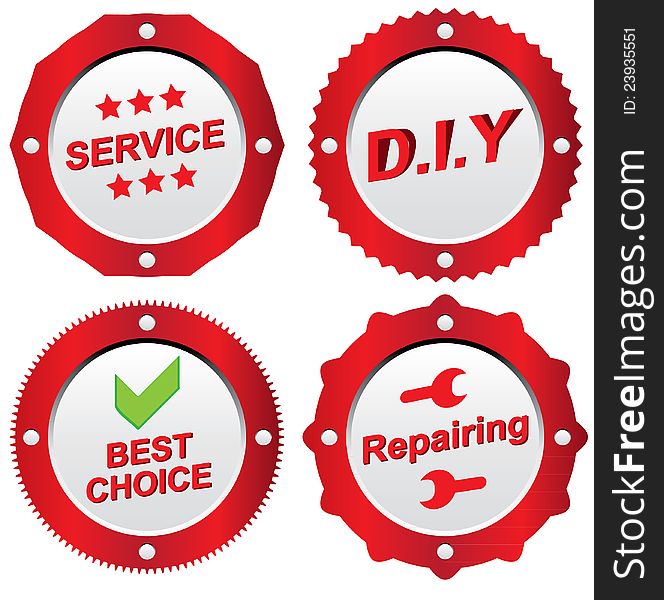 Business and servicing related icons collection. Business and servicing related icons collection