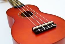 Ukulele  On White Background Stock Photos