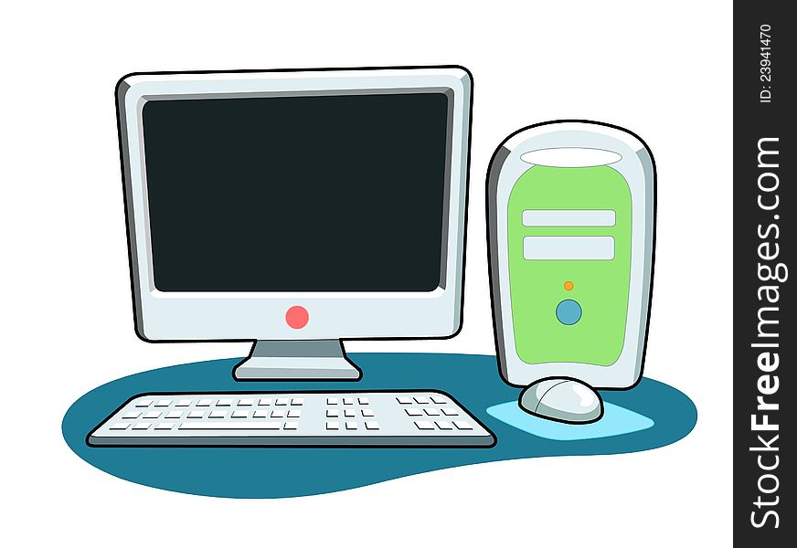 Computer illustration for leave any message on screen